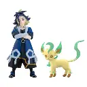 [PREORDER] POKEMON SCALE WORLD HISUI REGION ADAMAN & LEAFEON W/O GUM
