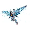 BANDAI 1/144 RX-78F00/E GUNDAM (EX-001 G.L.R.S.S. FEATHER UNIT) CHEMICAL RECYCLE VER. 