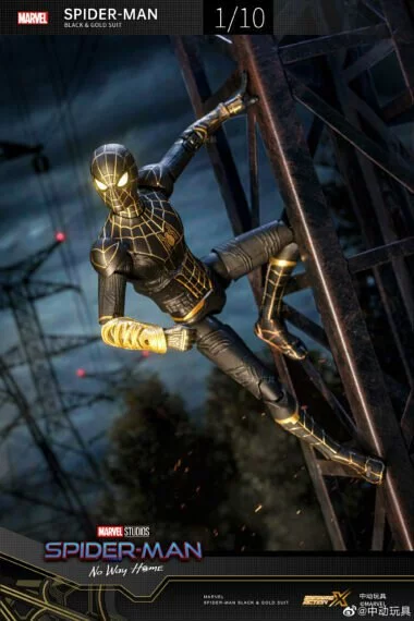 ACTION FIGURE ZD TOYS SPIDER-MAN BLACK & GOLD SUIT