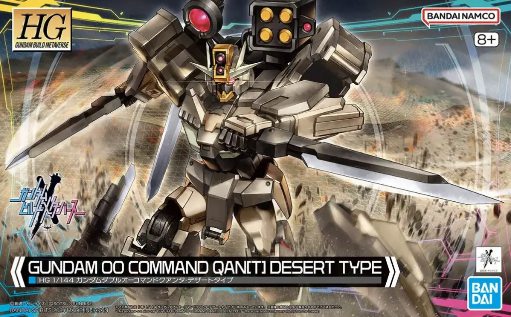 HG BANDAI HGGBM 00 COMMAND QAN[T] (DESERT TYPE)