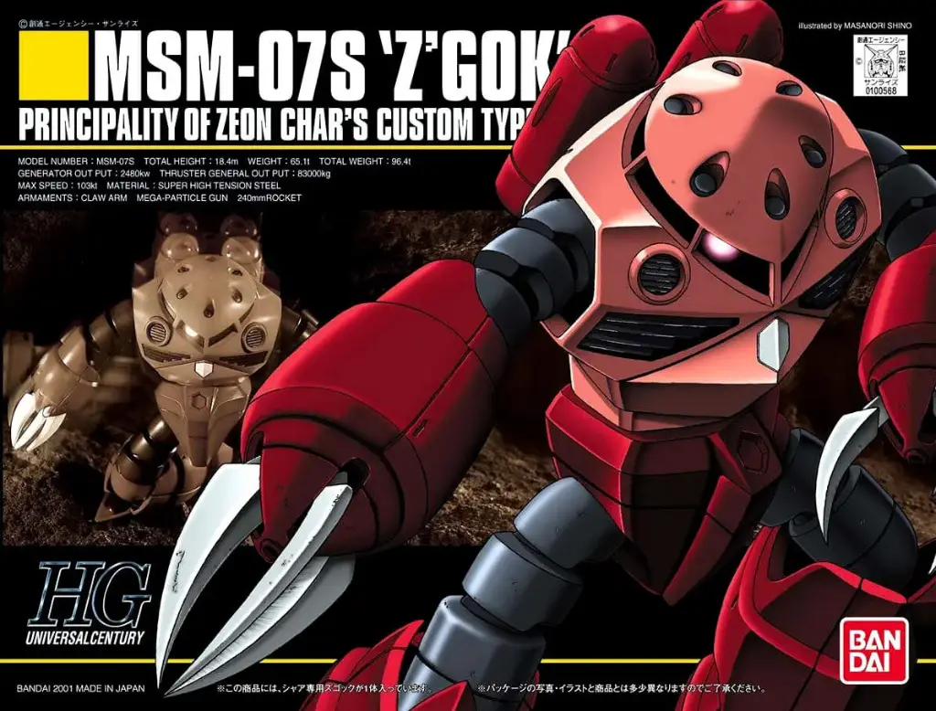 HG HGUC BANDAI MSM-07S ZGOCK CHARS CUSTOM