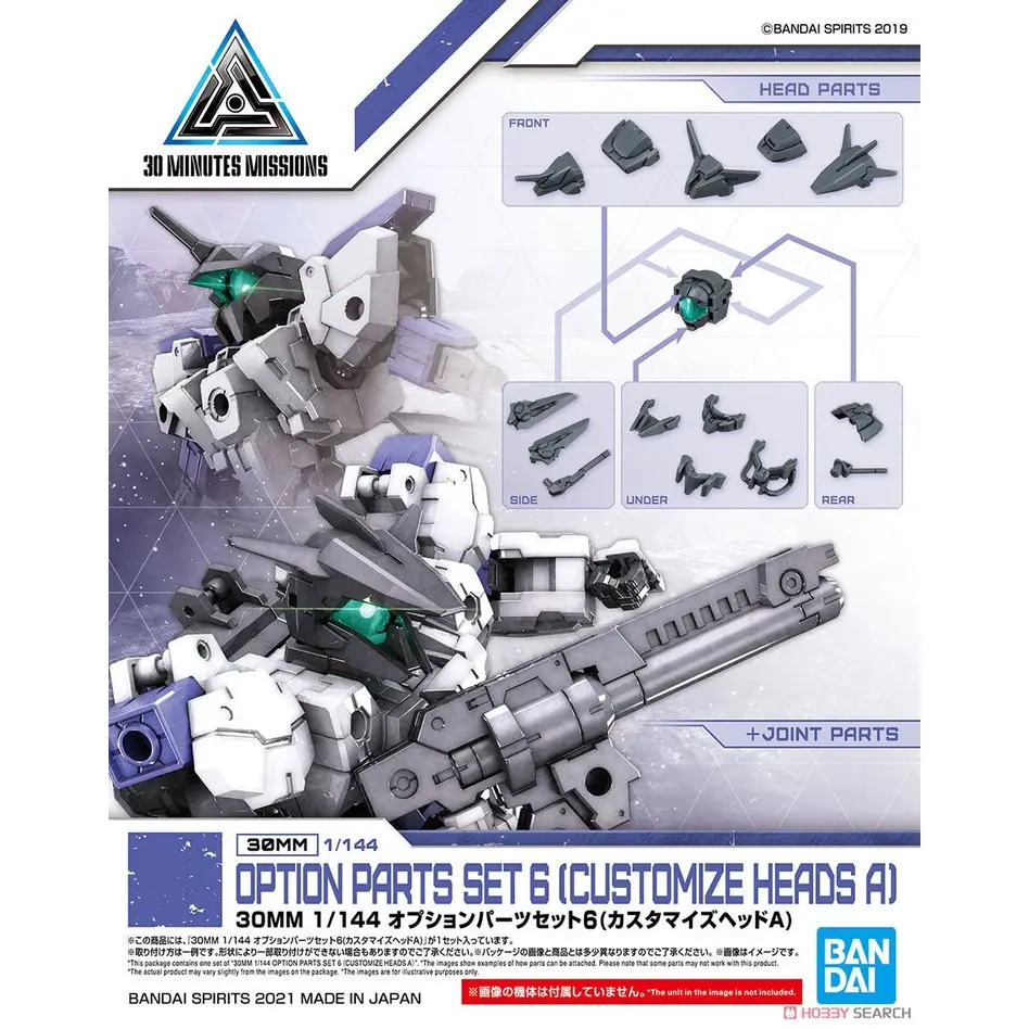 30MM BANDAI OPTION PARTS SET 6 (CUSTOMIZE HEADS A)