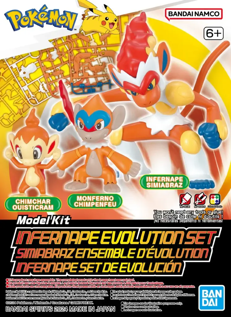 MODEL KIT POKEMON BANDAI PLAMO COLLECTION 07 INFERNAPE