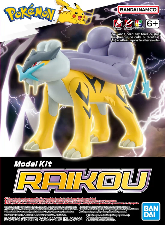 MODEL KIT POKEMON BANDAI PLAMO COLLECTION 10 RAIKOU