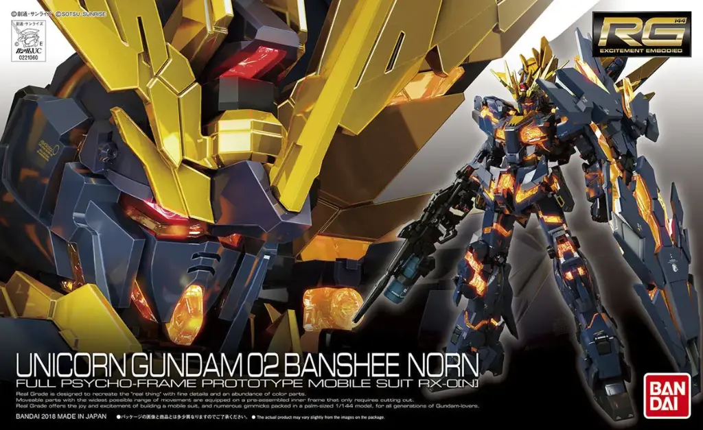 RG BANDAI UNICORN GUNDAM 02 BANSHEE NORN
