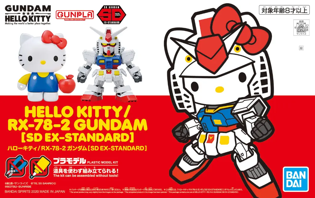 SD EX-STANDARD BANDAI HELLO KITTY X RX-78 GUNDAM