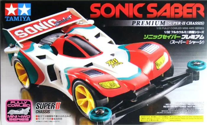 MINI 4 WD TAMIYA SONIC SABER PREMIUM (SUPER-II CHASIS)