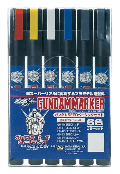 MR HOBBY AMS-109 GUNDAM MARKER GUNDAM SEED BASIC SET