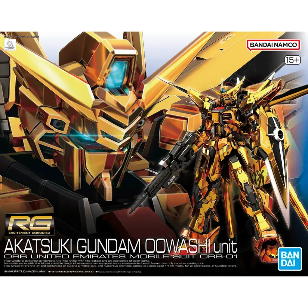 MODEL KIT RG BANDAI AKATSUKI GUNDAM OOWASHI UNIT