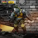 JT8469 TEENAGE MUTANT NINJA TURTLES TMNT ROCKSTEADY JOYTOY ACTION FIGURE