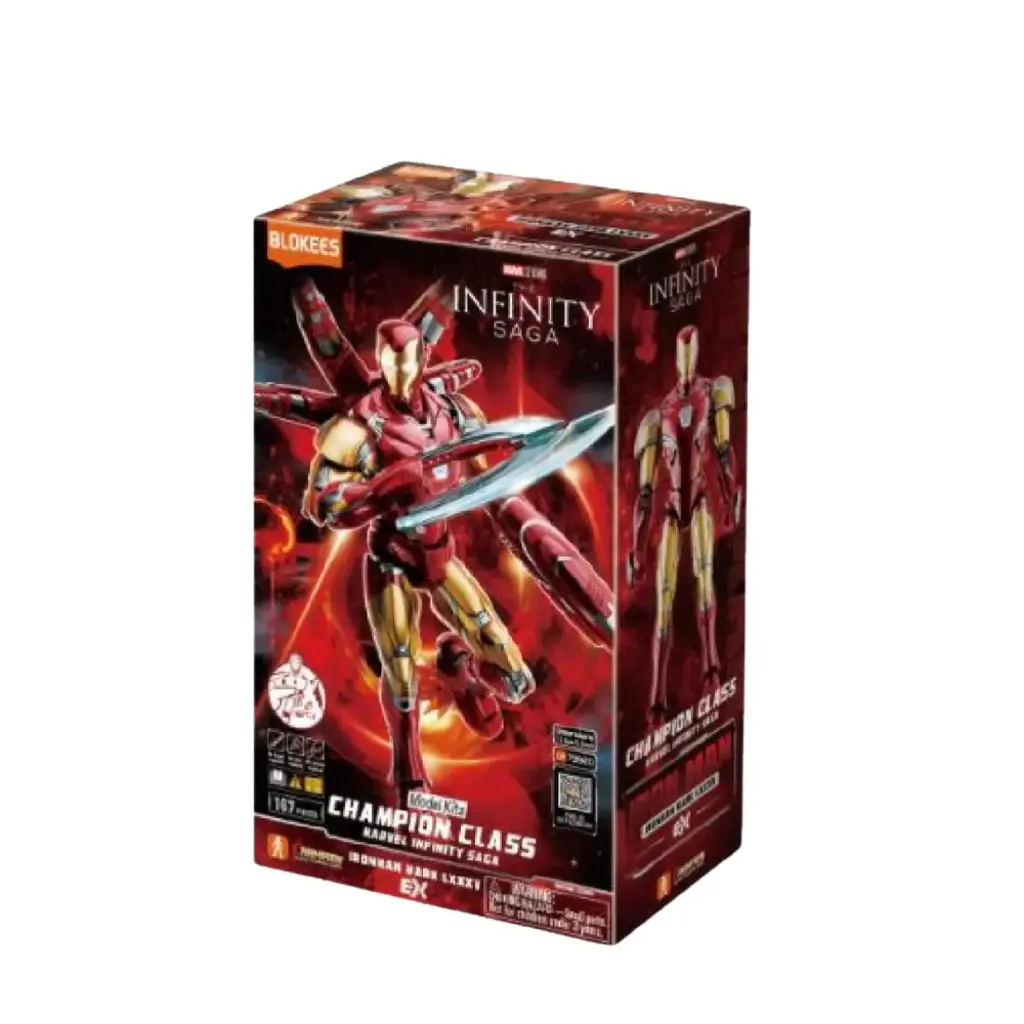 ACTION FIGURE BLOKEES MARVEL HERO CHAMPION CLASS CC01 IRON MAN MK85 EX