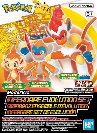 MODEL KIT POKEMON BANDAI PLAMO COLLECTION 07 INFERNAPE