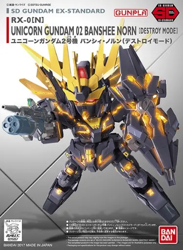SD EX-STANDART BANDAI 015 UNICORN GUNDAM 02 BANSHEE NORN (DESTROY MODE)