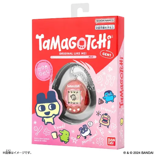 BANDAI TAMAGOTCHI TAMAGOCHI COLOR COLLECTION RED GEN 1 ORIGINAL