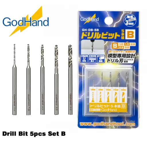 GODHAND GH-DB-5B DRILL BIT SET OF 5 (B)